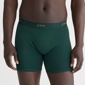 J crew dark forest green Stretch 4" boxer briefs